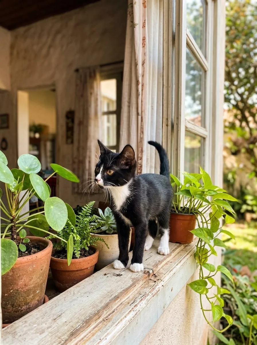 Frajola, macho, cerca de 2 meses