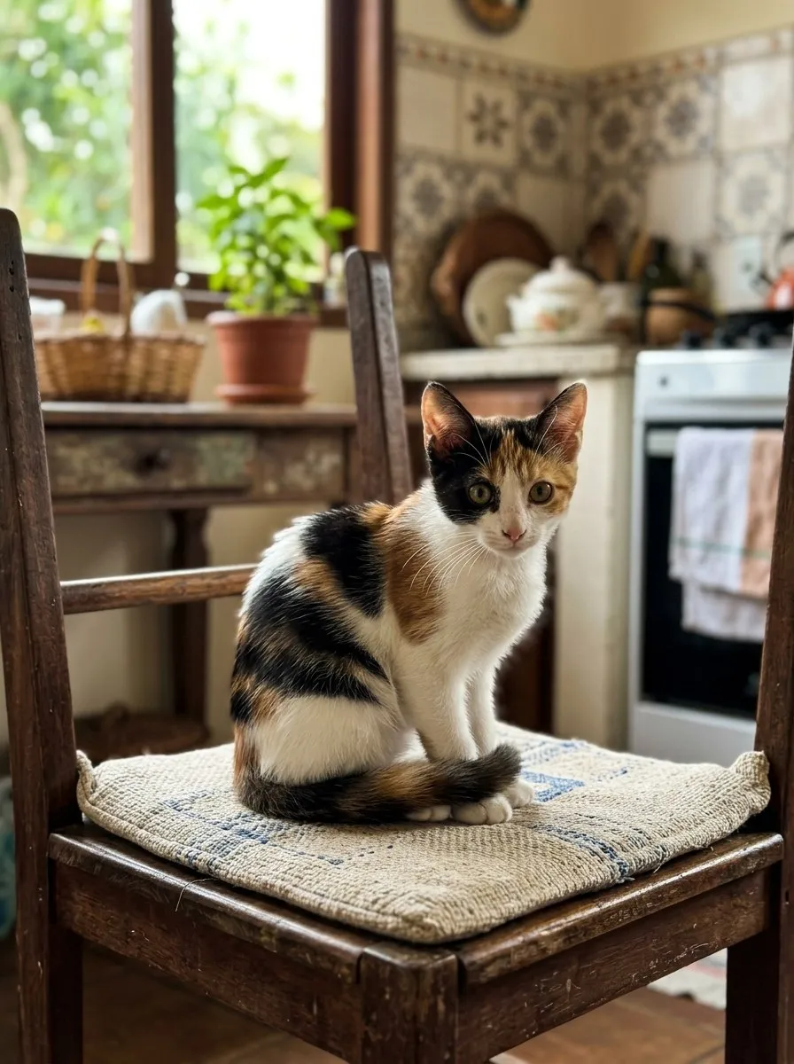 Luna, fêmea, cerca de 4 meses